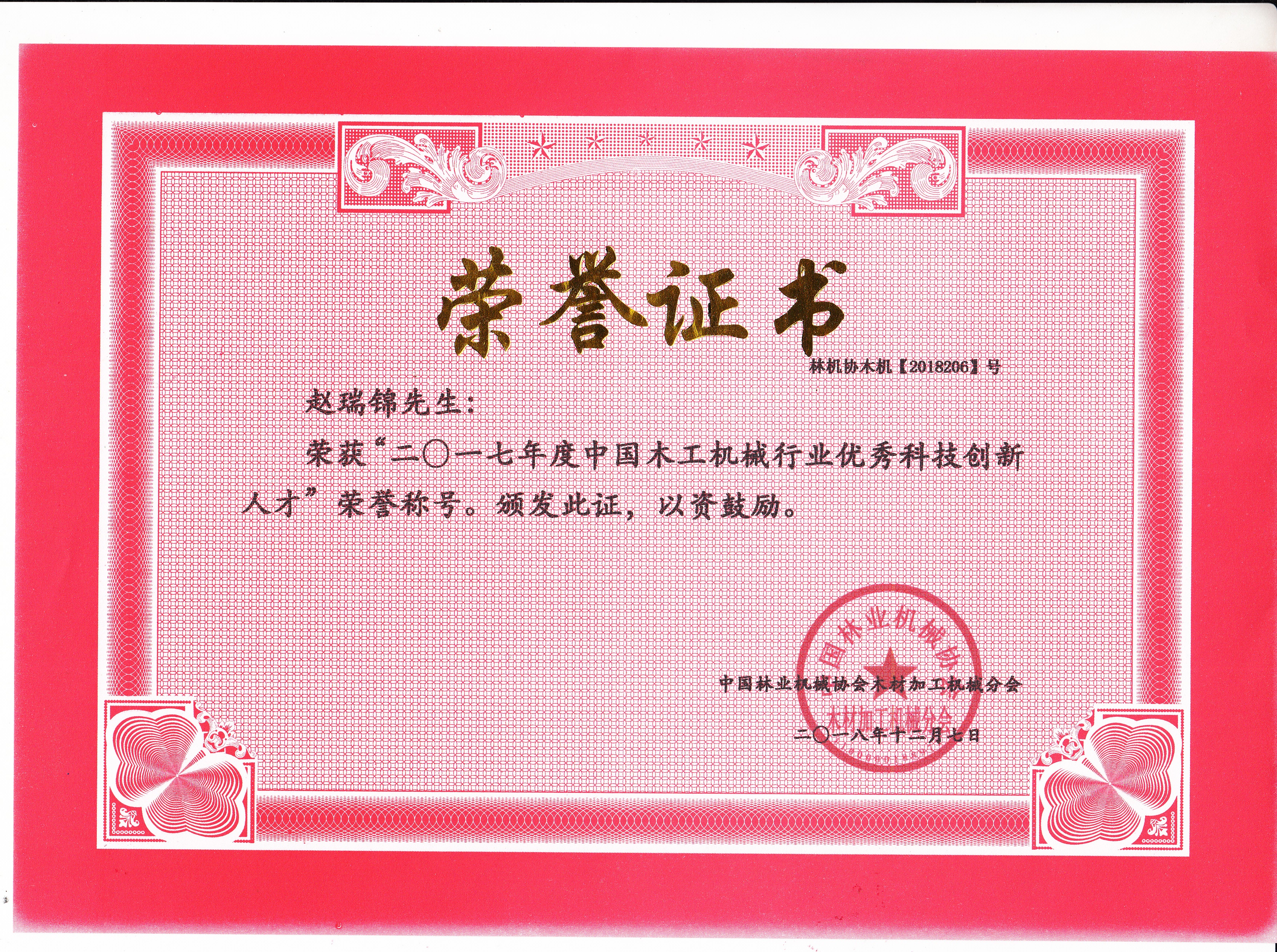 中国爱游戏aiyouxi(中国)行业优秀科技创新人才2017年度